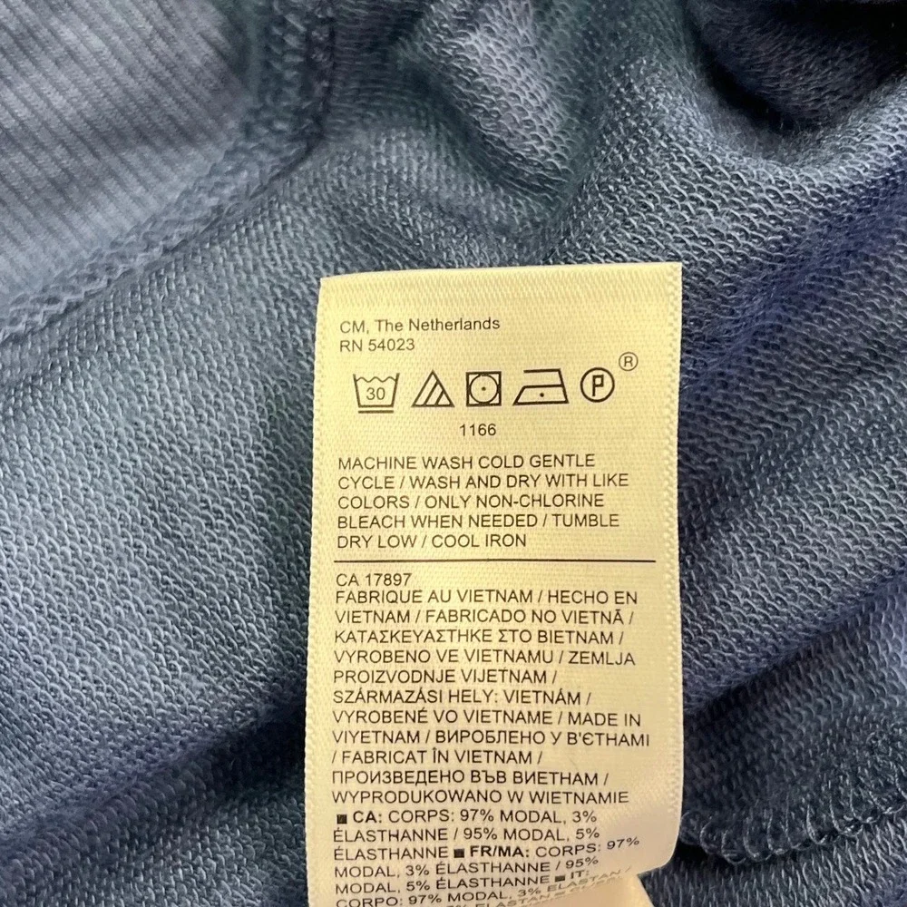 Athleta Pranayama Wrap Cardigan Blue Open Front Shawl Collar Thumbhole Size‎ M